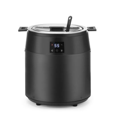 Kotlík na polévku bez vody, 10L, HENDI, 10L, Černá, 230V/450W, ⌀330x(H)398mm | 860564